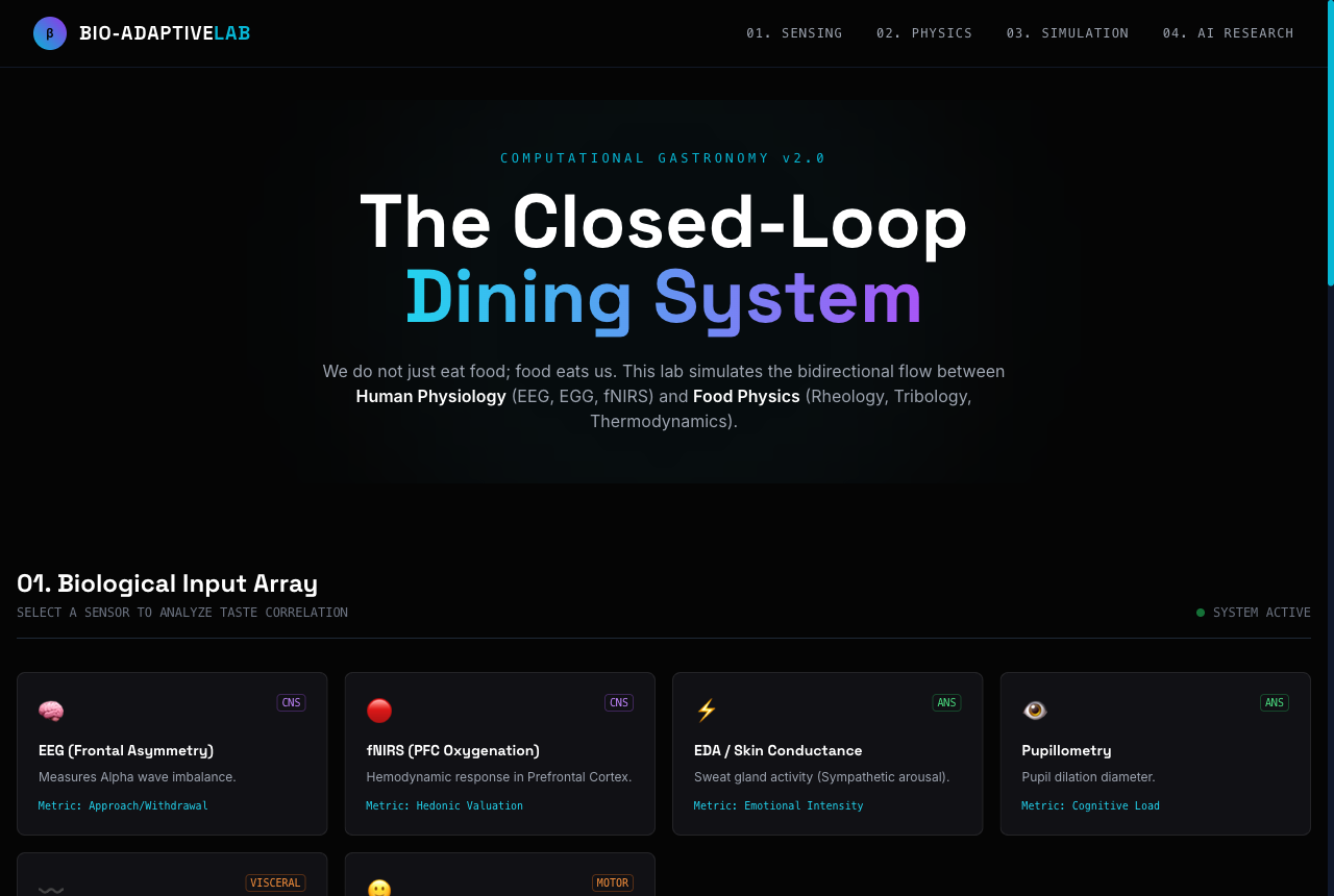 Bio-Adaptive Gastronomy — The Closed-Loop Dining System